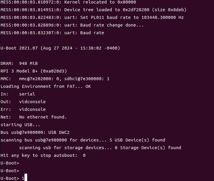 Read more about the article [Raspberrypi 3b+] U-boot loaded kernel and devicetree with workable UART