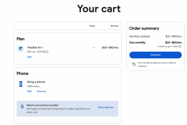 免付漫遊費eSIM-Google Fi申請教學
